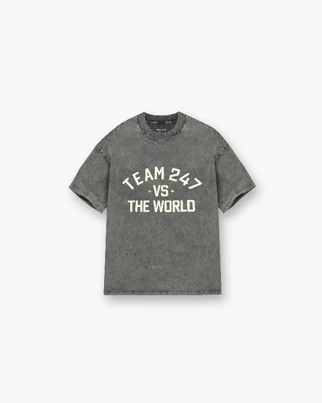 247 Vs The World T-Shirt - Pewter