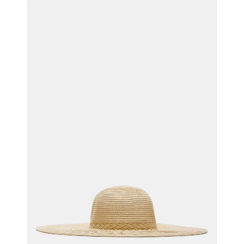 Braided Straw Floppy Hat Natural