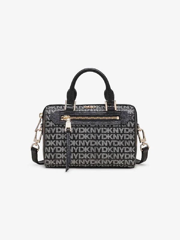 Dkny Women Black Printed Handheld Bag