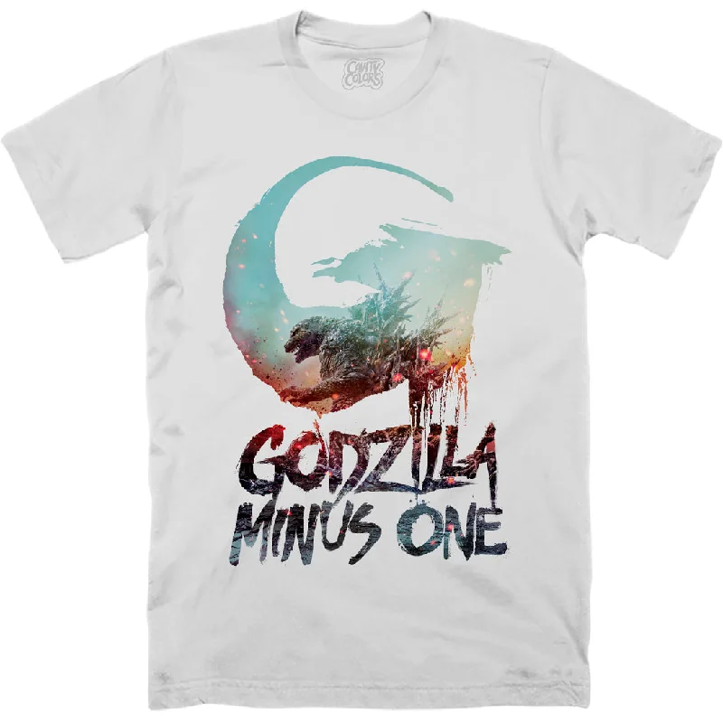 GODZILLA MINUS ONE: OFFICIAL POSTER - T-SHIRT (ASH WHITE)