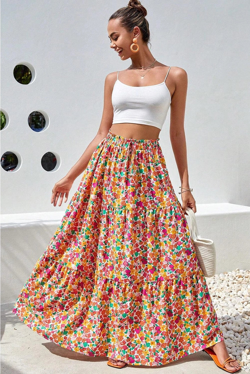 Destiny Floral Skirt- FINAL SALE ITEM