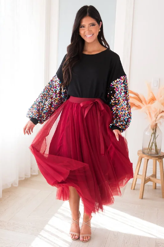 Forever Soulmates Modest Tulle Skirt