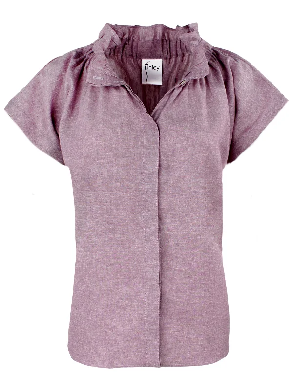 GAMEDAY! Jenny Top Purple Hemp/Cotton Blend