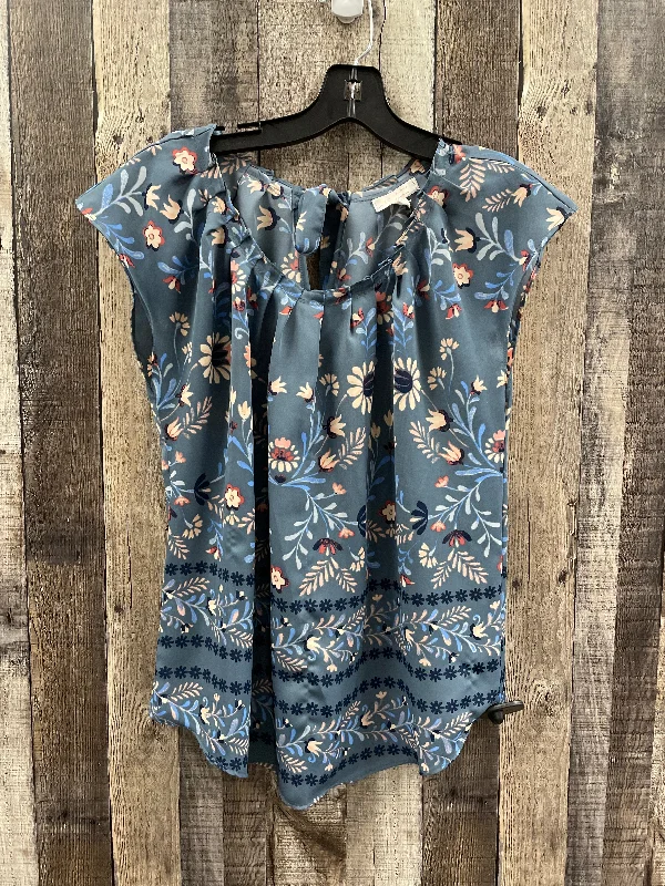 Top Sleeveless By Lc Lauren Conrad In Floral Print, Size: M