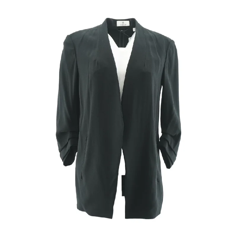 Black Solid Blazer