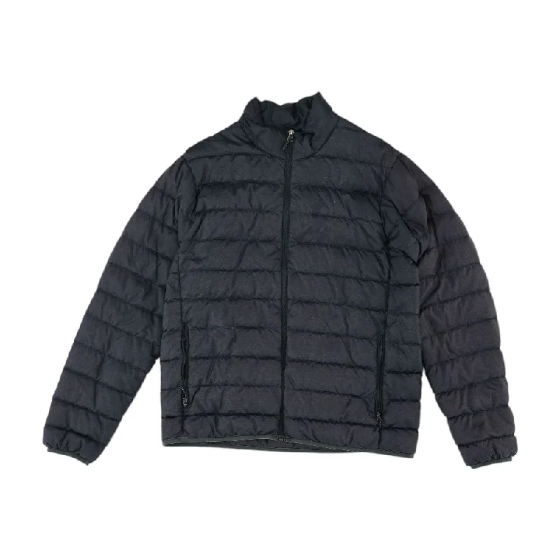 Charcoal Solid Puffer Jacket