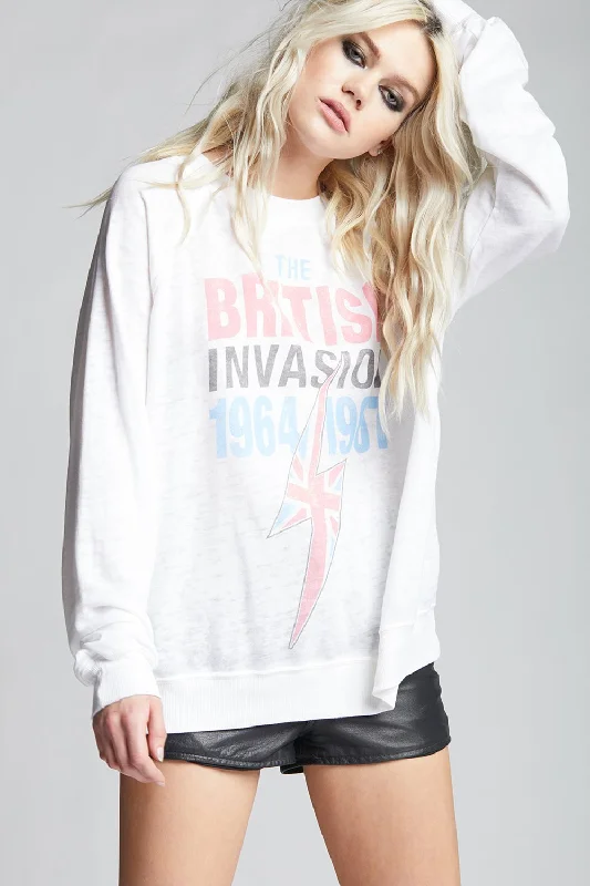 Classic British Invasion Tour Sweatshirt - White