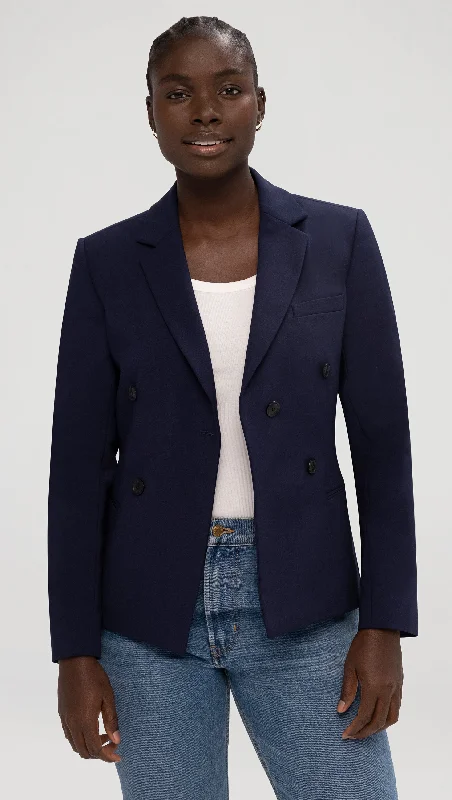 Crossover Blazer in Performance Cotton | Navy