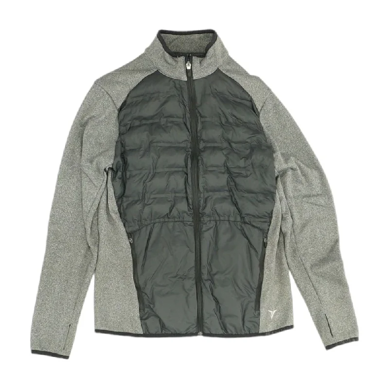 Gray Solid Lightweight Jacket