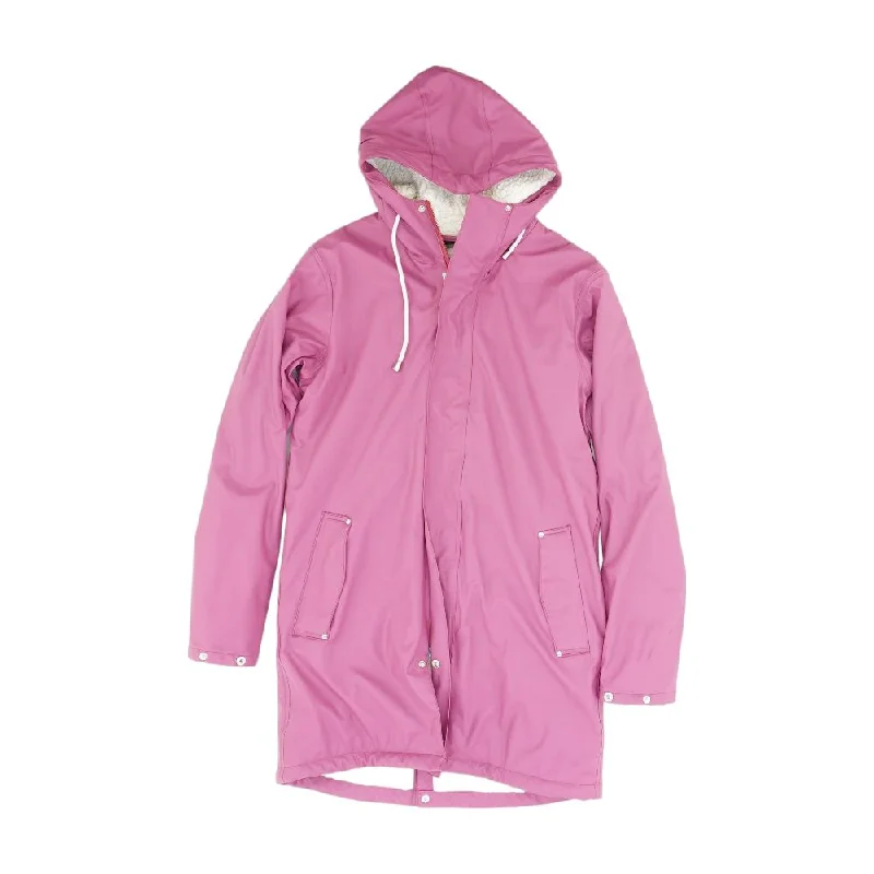 Magenta Solid Peacoat Jacket