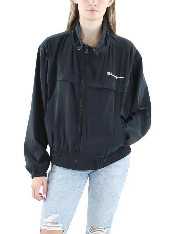 Womens Water Repellent Polyester Windbreaker Jacket