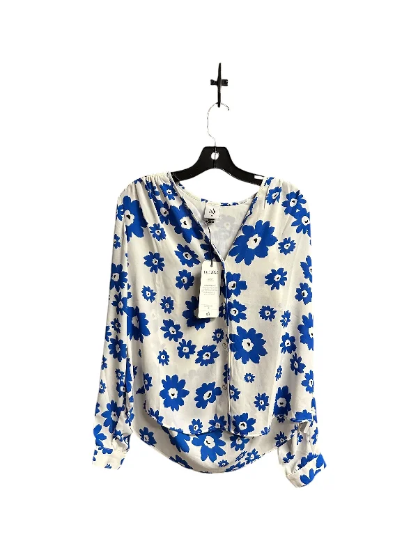 Top Long Sleeve By Cabi In Floral Print, Size: M