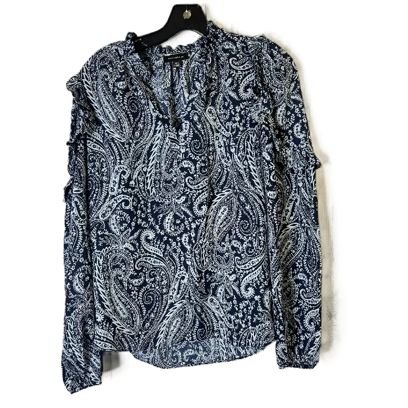 Top Long Sleeve By Clothes Mentor In Blue, Size: M