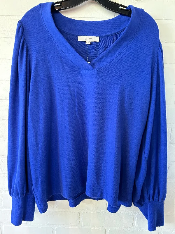 Top Long Sleeve By Loft In Blue, Size: Xs