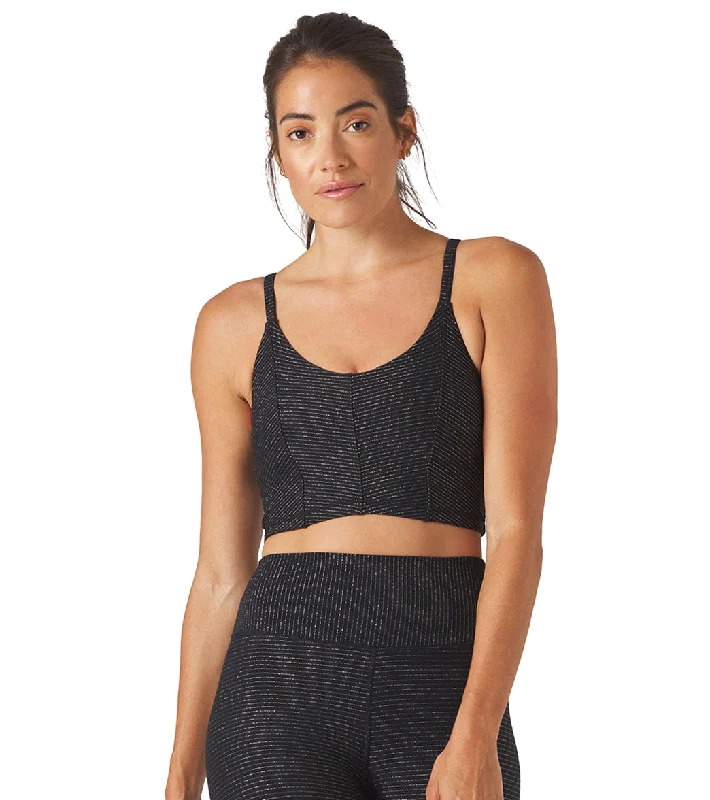 Glyder Charge Yoga Sports Bra Black/Gold Shimmer