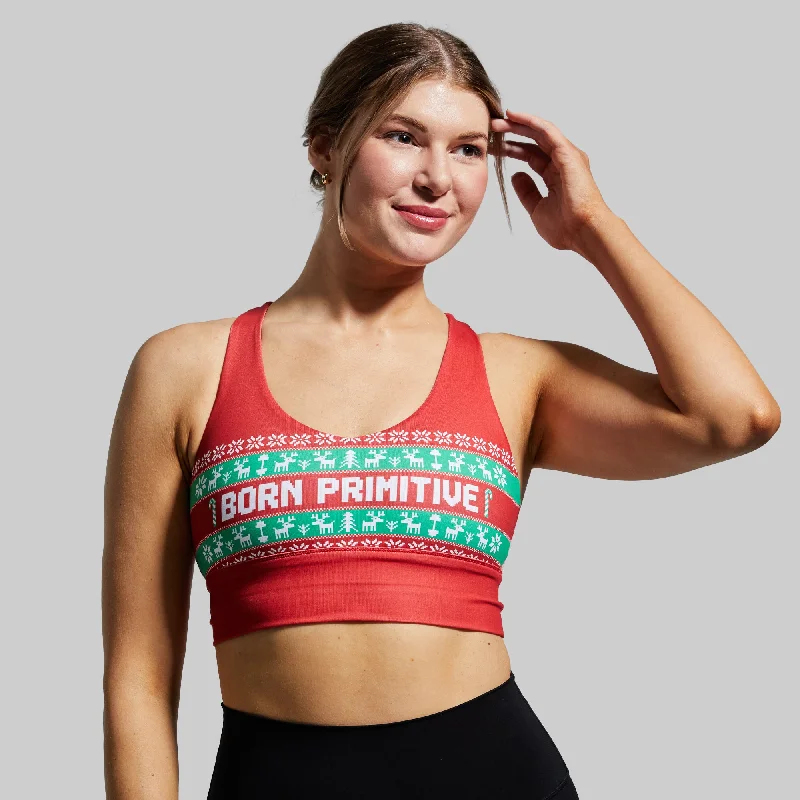 X-Factor Sports Bra (Born Primitive Christmas Sweater)