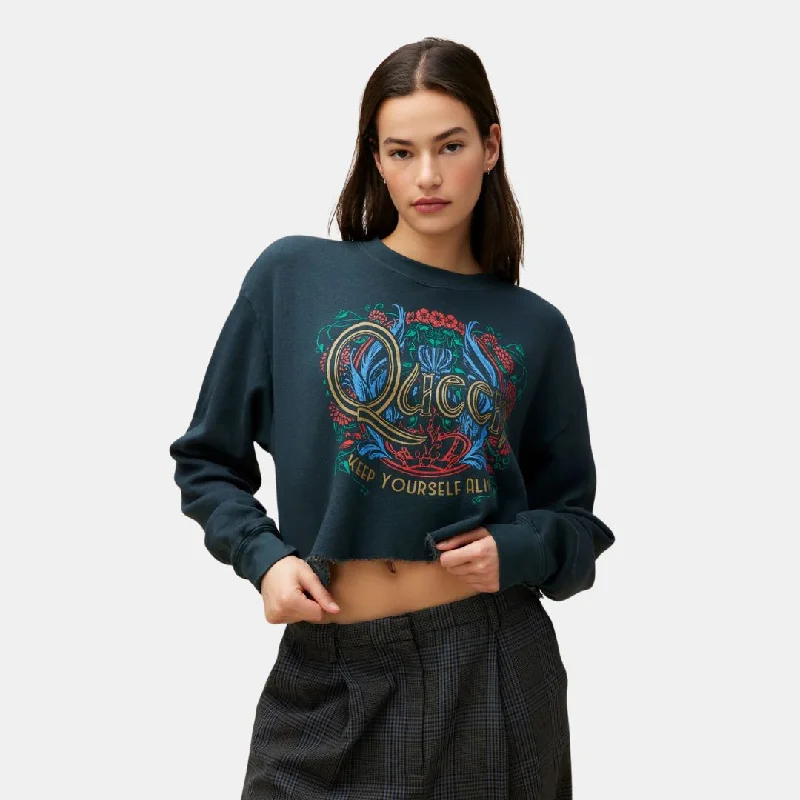 Queen Keep Yourself Alive Cut Sweatshirt (Vintage Black)