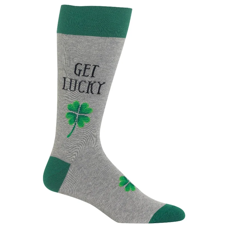 Hot Sox Mens Get Lucky Crew Socks