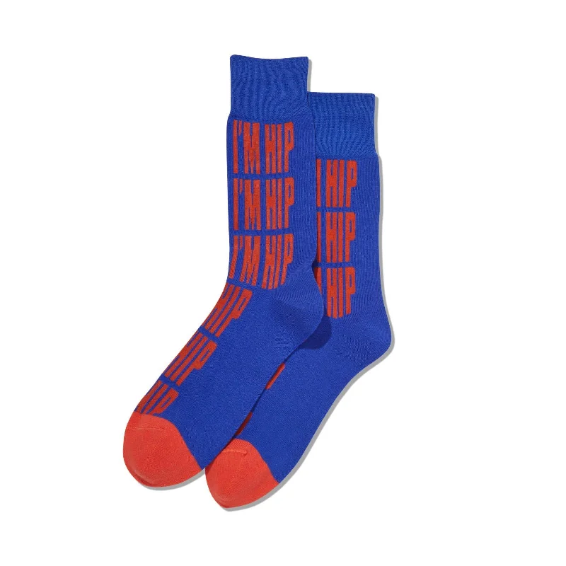 Hot Sox Mens Im Hip Crew Socks