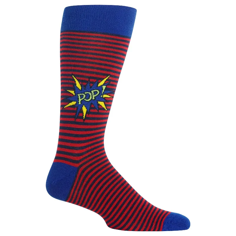 Hot Sox Mens Pop Crew Socks