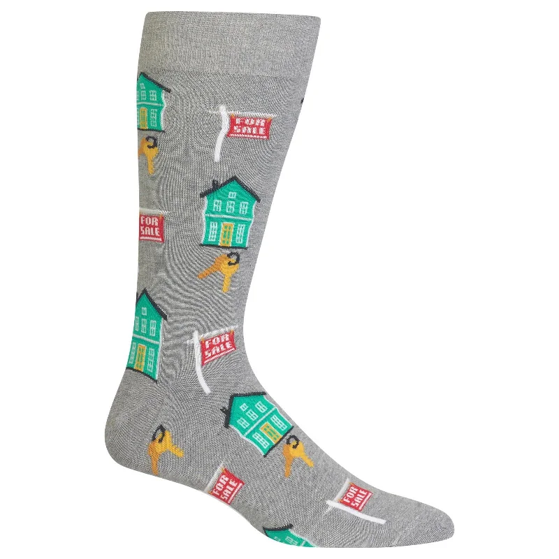 Hot Sox Mens Realtor Crew Socks