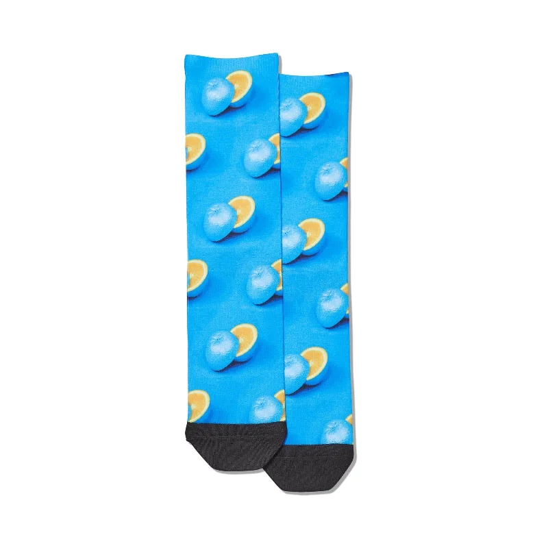 Hot Sox Womens Blue Oranges Tube Socks