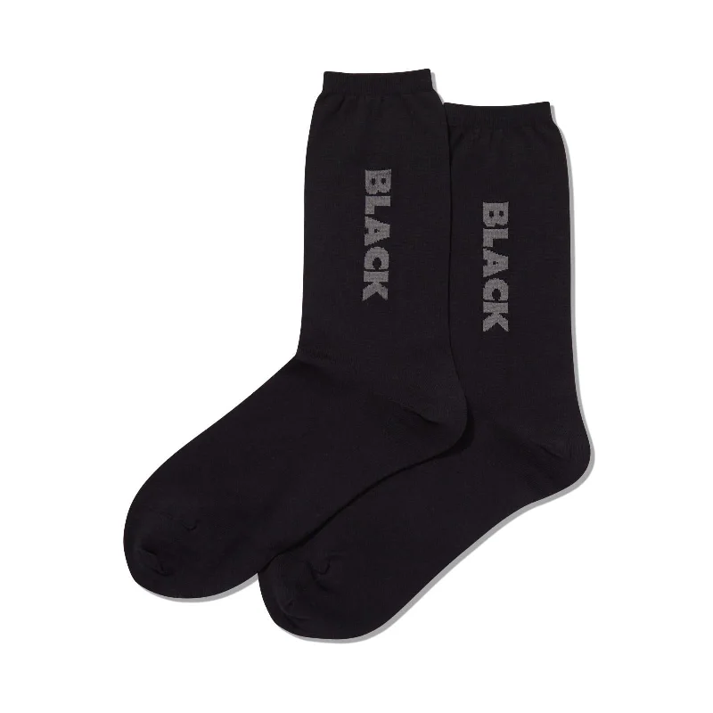 Hot Sox Womens Color Names Crew Socks