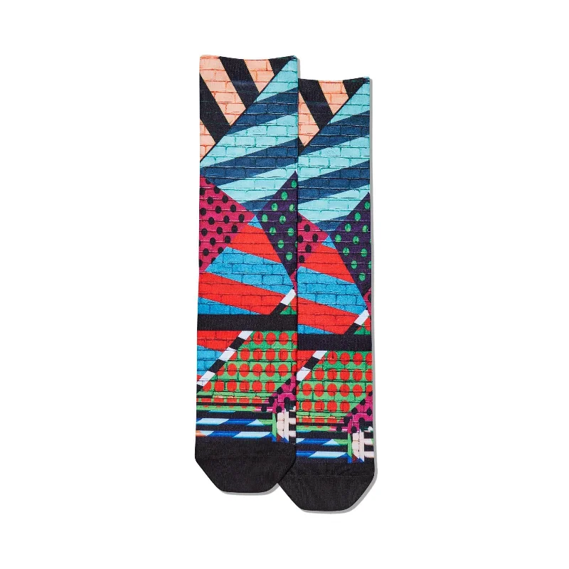 Hot Sox Womens Graffiti Wall Tube Socks