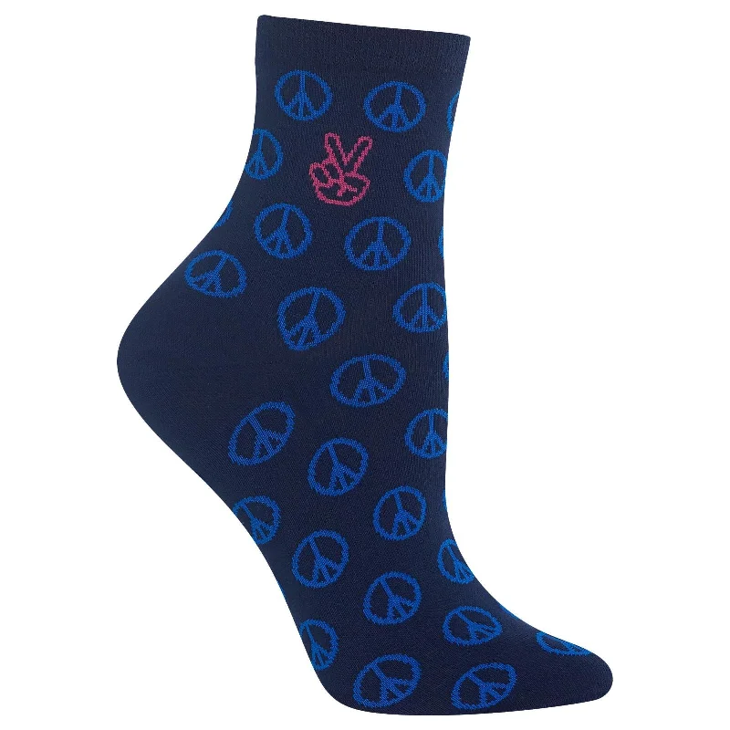 Hot Sox Womens Peace Anklet Socks