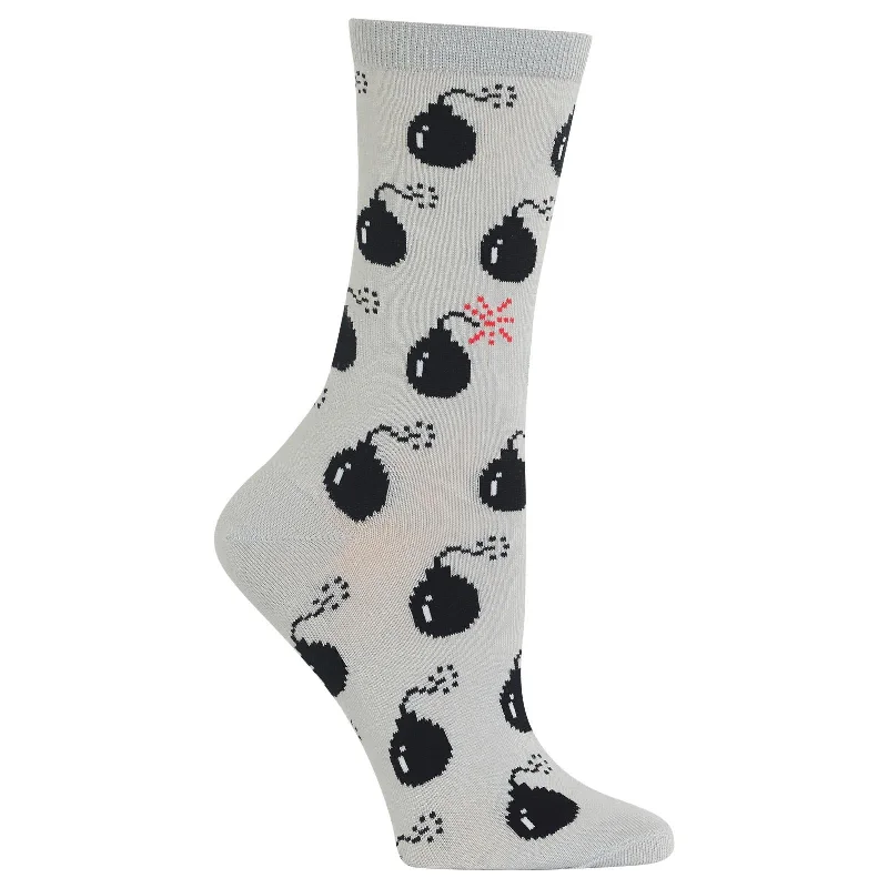 Hot Sox Womens Time Bombs Crew Socks