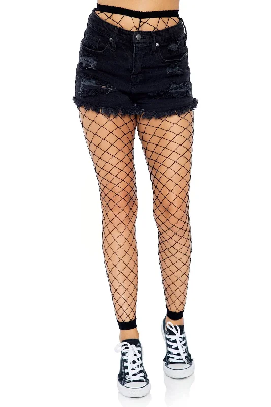 Punk Fishnet Footless Leggings